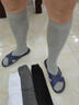 文科生4双装男士纯色高筒长袜黑色及膝袜春秋小腿四季长筒袜子 3色4双装 4双 均码 不能选色（适合39-44码） 实拍图
