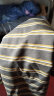 吉普（JEEP）023夏季新款横条纹短袖T恤男纯棉吸汗圆领体恤男装水洗半袖上衣 灰色 XL 晒单实拍图