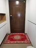 双喜临门 入户门地垫门垫防滑吸水脚垫家用卧室客厅茶几垫厨房卫浴防滑垫 贵族红 100cm*140cm 实拍图