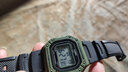 卡西欧（CASIO）男表小方块电子表 运动手表学生手表 多功能防水男士手表 方块军绿色W-218H-3A 实拍图