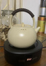 新德隆（Xin De Long） 新德隆电陶炉茶炉煮茶小型家用迷你泡茶壶智能加热电茶炉 灰色单炉+苏打釉陶壶 实拍图