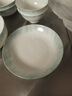 红牡丹景德镇骨瓷饭盘家用陶瓷碗碟釉下彩碗盘餐具轻奢汤盘吐骨碟凉菜盘 云锦万里6英寸骨碟1个 实拍图