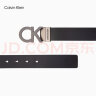 Calvin Klein Jeans男士真皮休闲双面金属字母带头牛皮腰带节日礼物HC551H19 003-太空黑 95cm 实拍图