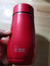 希诺（HEENOOR）保温杯女士可爱时尚礼品茶杯家用便携迷你小巧学生儿童实用水杯子 西洋红（全新礼盒） 300ml 【304不锈钢内胆】 实拍图