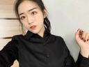 紫魅俏衬衫女长袖白色纯棉职业衬衣商务正装修身打底加绒加厚纯色工作服 白色(加绒) L (建议105-115斤) 实拍图