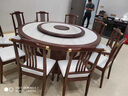 福财入家酒店岩板电动餐桌大圆桌16人餐厅饭店包厢实木电磁炉圆餐桌 其它尺寸需求定制 实拍图