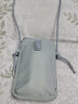 莱夫女包迷你竖款手机包斜挎包撞色尼龙布潮流百搭单肩包生日礼物 雾霾蓝 实拍图