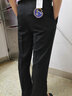 峰皓中老年宽松西裤男士双褶西服裤商务高腰男裤子爸爸西装裤夏季薄款 363#黑色 33 码/(2尺6腰围) 实拍图