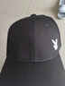 花花公子（PLAYBOY）帽子棒球帽鸭舌帽休闲街头嘻哈情侣防晒遮阳帽弯檐男女通用 【兔头款黑色】 实拍图
