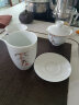 金镶玉 茶具套组 盖碗茶杯白瓷茶具家用简约套装 节节盖碗套装 晒单实拍图