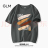 GLM夏季短袖t恤男美式重磅复古印花男生纯棉宽松大码半袖 实拍图