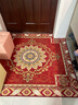 双喜临门 入户门地垫门垫防滑吸水脚垫家用卧室客厅茶几垫厨房卫浴防滑垫 贵族红 140cm*160cm 实拍图
