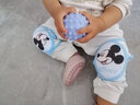 迪士尼（Disney） 婴儿护膝 夏季 薄款 学步宝宝爬行护膝套玩耍防摔儿童护膝 两用可调节米奇蓝护膝1双 实拍图