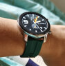 手表配件 适配华米1/2/2s华米AMAZFIT 2代硅胶表带 GTS/GTR手表带 20 22mm HW-J11墨绿色钢扣 22mm 实拍图