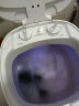 小鸭迷你洗衣机小型 内衣裤洗袜子神器母婴儿童单身半自动洗衣机 4.5KG白/蓝光洁净/洗沥两用/WPS4568J 实拍图