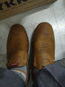 戈耐休闲皮鞋男士牛筋底一脚蹬懒人爸爸豆豆鞋春秋季透气潮流男鞋子男 黄棕色 38 码 (240mm) 实拍图