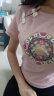 歌依妮2024夏季新款女粉色新中式国风正肩短款小个子气质短袖t恤短上衣 粉色 S 晒单实拍图