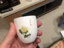 上下一白功夫茶杯子陶瓷单个单只品茗杯手绘德化羊脂玉白瓷主人杯单杯套装 实拍图
