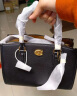 蔻驰（COACH）【新年礼物】女士BROOKE CARRYALL 28号斜挎包手提包商务通勤女包 B4/黑色 实拍图