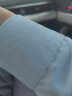 KIN DON金盾纯色衬衫男商务正装舒适棉质休闲长袖男士白衬衣蓝色XL 实拍图