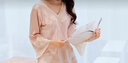 bebedog睡衣女 春夏季薄款可爱性感蕾丝女士家居服长袖冰丝两件休闲套装 21861肉色 L 【155-163CM，100-120斤】 实拍图