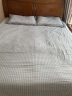 富安娜 四件套床上用品纯棉简约提花套件全棉斜纹床单被套 中性条纹 1.5/1.8m床适用(被套203*229cm) 实拍图