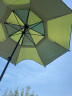 渔技 钓伞户外沙滩钓鱼伞加厚垂钓加厚雨伞万向大钓伞遮阳渔伞 2米 双层银胶-绿色 实拍图