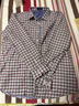 杉杉【纯棉磨毛】格子衬衫男长袖中老年商务休闲衬衣 红格加绒款 44 实拍图