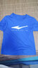 鸿星尔克儿童装男童速干短袖t恤夏季短T男生夏装运动半袖T恤 普鲁士蓝 100 实拍图