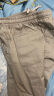乔克杰新款弹力系带韩版潮流纯色束脚九分男士小脚休闲裤子 深灰色 L（110-130斤） 晒单实拍图