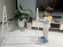SOFS儿童书架绘本架简易落地宝宝小书柜铁艺幼儿置物架书本玩具收纳架 XL码 (5+1)层 3盒黄蓝绿 实拍图