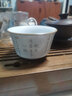 昌朴居 汝窑茶杯主人杯品茗杯功夫茶杯心经杯陶瓷茶盏茶具个人单杯喝茶杯   月白汝窑反口杯-心经 实拍图