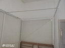 美朵嘉 铁艺方顶蚊帐风扇挂杆 挂帘挂杆横杆 方顶铁艺挂杆 白色200cm 实拍图