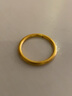中国黄金（CHINA GOLD） 黄金戒指磨砂光面戒指男女素圈戒指黄金女约1g 19# 【哑光款】 实拍图