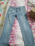 爵少港仔文艺男牛仔裤男春秋款弹力修身韩版九分裤破洞休闲浅色小脚裤 897浅蓝 33 实拍图