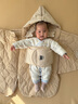 圣贝恩（sepeon）新生婴儿睡袋初生宝宝秋冬防踢防惊跳抱被儿童睡袋纯棉用品 【秋冬款】小熊【护肩护肚温度】 L码（100*50cm）6-16个月宝宝 实拍图