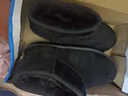 回力（Warrior）雪地靴女鞋子女休闲棉鞋女冬季加绒加厚短靴子保暖面包鞋黑色36 实拍图