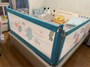 大象妈妈床围栏宝宝床栏婴儿床挡防摔挡板儿童护栏 普高升级版蓝色河马 1.5m 单面装 实拍图