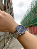 Colevkie男士手表男生新款品牌全自动机械表防水十大名男表学生日礼物男生 7007白壳蓝面钢带 实拍图