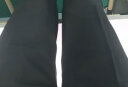 楠子汉韩版男士休闲裤修身九分西裤子男薄款学生弹力垂感西装裤 黑色长裤 29 实拍图