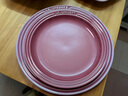 酷彩（Le Creuset）炻瓷19/23cm圆形碟 家用餐具水果盘甜品盘西餐盘沙拉盘餐盘 圆形碟石英粉 19cm 实拍图
