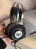 狼蛛（AULA）S602游戏耳机 有线电脑耳机耳麦 吃鸡耳机 头戴式耳机带麦 幻彩发光重低音 标准版 黑色USB+3.5 实拍图
