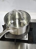 Momscook慕厨（Momscook）奶锅小汤锅304不锈钢煮面锅煮宝宝婴儿辅食锅 18CM奶锅YH1810DBL 实拍图