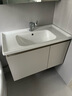 九牧（JOMOO）浴室柜 陶瓷一体盆抗菌悬挂洗脸盆柜组合 冷灰80cm  A2721-15LD-1 实拍图