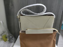 百丽商场同款头层牛皮质感单肩斜挎水桶包X6888DX3 大理石白 F 实拍图