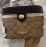 COACH蔻驰女包奢侈品大牌轻奢女士小号单肩手提包盒子包 【保税仓】78277IMCBI卡其配黑 实拍图