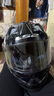 LS2摩托车头盔男女全盔四季赛车防雾3C跑盔卡丁车四季安全帽FF358 灰-狼狼图腾(赠防雾贴+头套) XXL(建议59-60头围） 实拍图