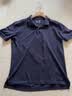 MUJI 男式 水洗 珠地网眼 POLO衫 纯棉全棉 ABE02A2S 深藏青色 L 实拍图