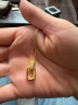 周大福 复古双环ins黄金项链(工费560)45cm约5.15gF217317 实拍图