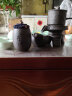 宅货 紫砂茶叶罐陶瓷迷你小号茶罐铁观音装茶叶盒便携迷你旅行存储密封罐家用办公 3紫砂小茶罐(舍得) 实拍图